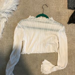 Free people white turtle neck